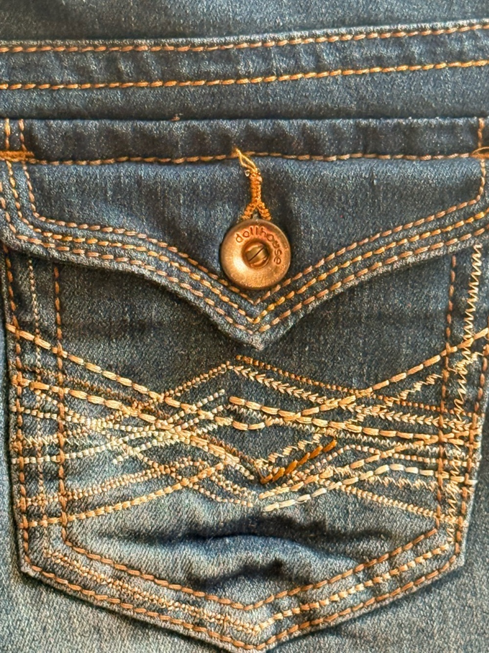Dollhouse Dark Blue Flared Jeans - Picture 11 of 11